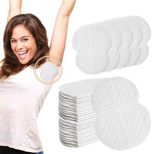 Almohadillas autoadhesivas para el sudor para axilas, almohadillas antisudor extragrandes, unisex, almohadillas antisudor, almohadillas antisudor y antiolores, ajuste perfecto, 50 unidades