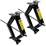 Cobra-Tek RV Jacks & Stabilizers – J-5000 + J-2500 Set of 2 Stabilizer Jacks for Campers, Travel Trailers, and RVs | Heavy Duty Trailer Jack Stabilizers Kit