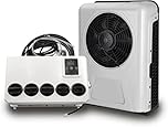 FUNNYBSG Air Conditioner, 12 Volt DC Motorhome Air Conditioner, Electric Truck Cabin Air Unit, AC Unit for Campers, EAC1009.12.W, White