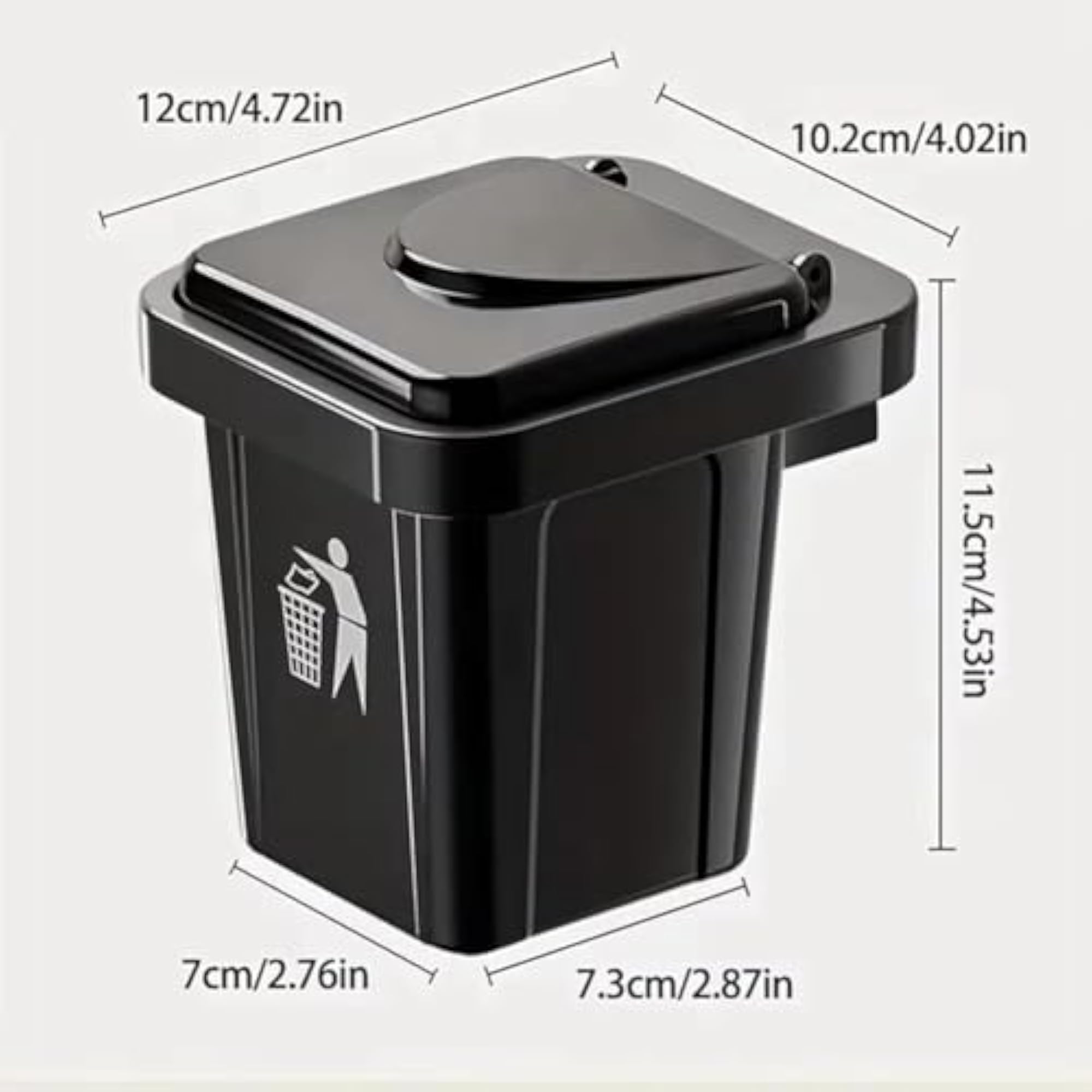Wall-Mounted Trash Can and Ashtray, Practical Home Accessory