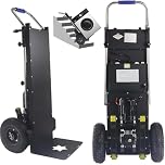 Electric Stair Climber Heavy Object Sack Truck Removable Battery Load Capacity for Straight Curved Stairs Effortless Heavy Load Transport Electric Stair Climbing,B