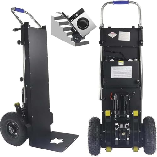 Electric Stair Climber Heavy Object Sack Truck Removable Battery Load Capacity for Straight Curved Stairs Effortless Heavy Load Transport Electric Stair Climbing,B