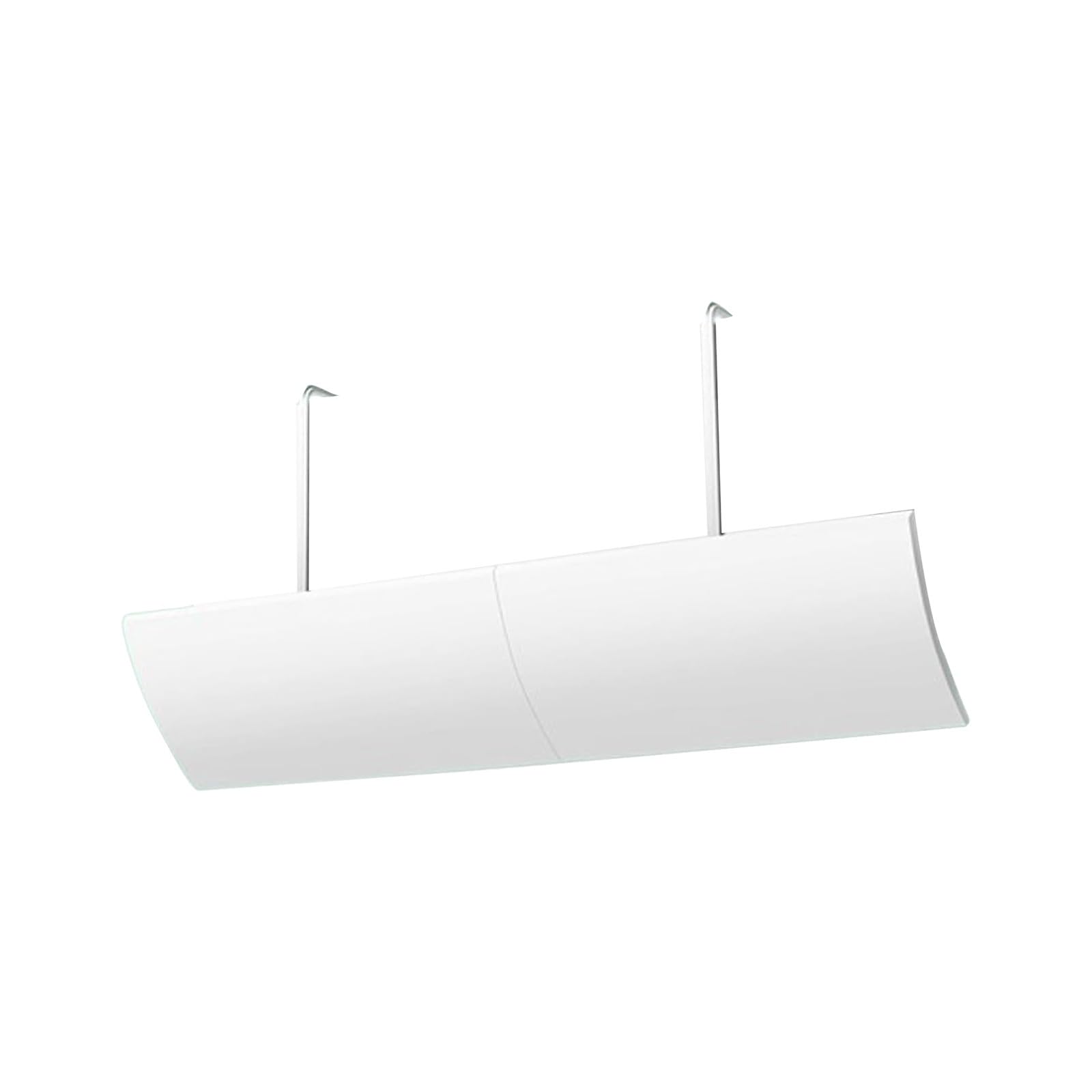 Klimaanlage Windabweiser Universeller Klimaanlagen Deflektor Universal Windschutzscheibe Luftleitblech für Wandmontierte Klimageräte Weiß Kunststoff 270° Verstellbar Luftumleitung 80x19cm