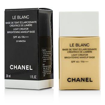 Chanel Le Blanc Light Creator Brightening Makeup Base Spf40 - #20