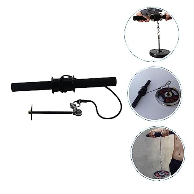 Arm Strength Trainer Home Workout Equipment Forearm Exerciser Slip Training Handle Wrist Roller