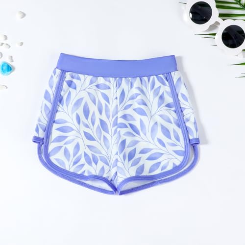 Image of Toddler Girls Long Sleeve Swimsuits Girl Swimwear Little Girls Swimsuits 2 Pieces Toddler Rash Guard Swimsuit Print