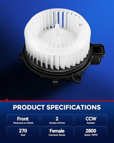 Image of KAX AC Blower Motor with Fan Cage for Ford Fusion 2010 2011 2012, Lincoln MKZ 2010 2011 2012 2013, Mercury Milan 2010 2011 - HVAC Heater Blower Motor Replaces# 75874,700270