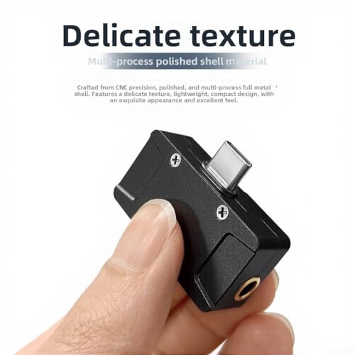 Adaptateur audio Type-C vers 3,5 mm décodeur HiFi pour écouteurs sans perte