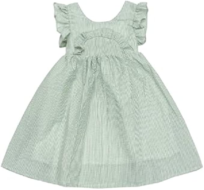 Quenny Baby girl ruffled dress children princess dress bubble skirt