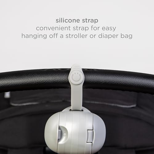 Image of Ubbi On-The-Go Dual Pacifier Holder, Baby Pacifier Case with Strap, Gray | Keeps Pacifiers Clean and Separated, Travel Diaper Bag Accessory for Newborns