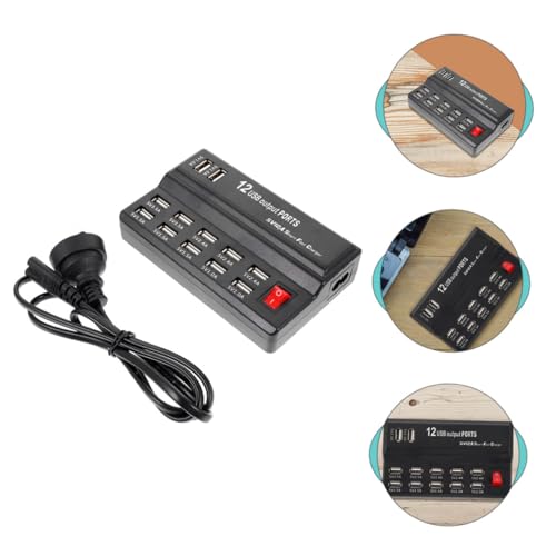 Estación de carga USB multipuerto Mipcase para móviles y tabletas con adaptador 6