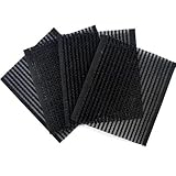 KDDOM 10 Pcs Magic Bangs Hair Pad, Square Hair Fringe Stickers Hair Bang Accessories(Black)