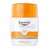  Eucerin Sun Kids Fluid SPF 50+ - Líquido para viajes, 50 ml