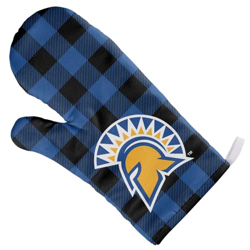 San Jose State University Buffalo Check Oven Mitt Kitchen and BBQ