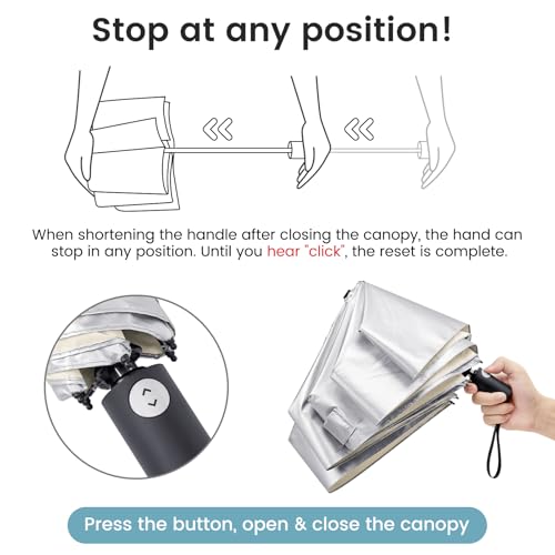 Mochila de senderismo 10L G4Free ligero + paraguas compacto miniatura 7