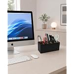 Remote Control Holder, 5-Slot Small Desk Organizer TV Remote Caddy - Image 4