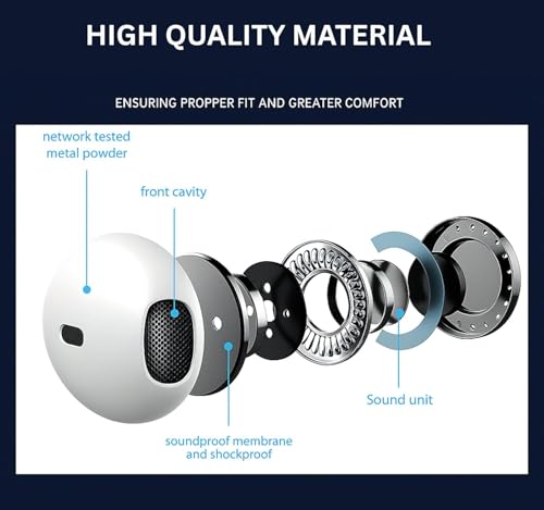 Image of Original Type-C Wired Earphones for iPhone 15 /15 Pro /16 /16 Pro /17 Series | Hi-Fi Stereo Sound, Deep Bass, Noise-Isolating Mic, Plug-and-Play (USB Type C)