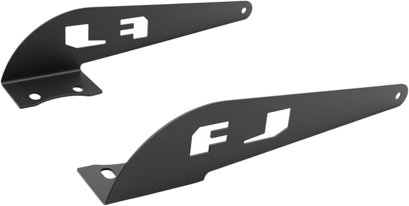 2PCS Upper Windshield LED Light Bar Mounting Brackets, Roof Straight Curved 52" LED Light Mounting Bracket Kit for Toyota FJ Cruiser 2007-2014(Style B)