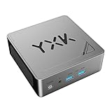 Yxk S25 Ultra Mini PC, Intel Twin Lake N150 (4 Croe, up to 3.6GHz), 16GB DDR4 RAM 512GB M.2 SSD, Desktop Computer 4K Dual HDMI/USB3.2/WiFi 6/BT5.2/LAN for Home/Office