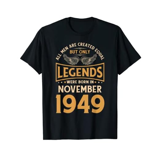 Las leyendas de cumpleaños nacieron en noviembre de 1949. Camiseta