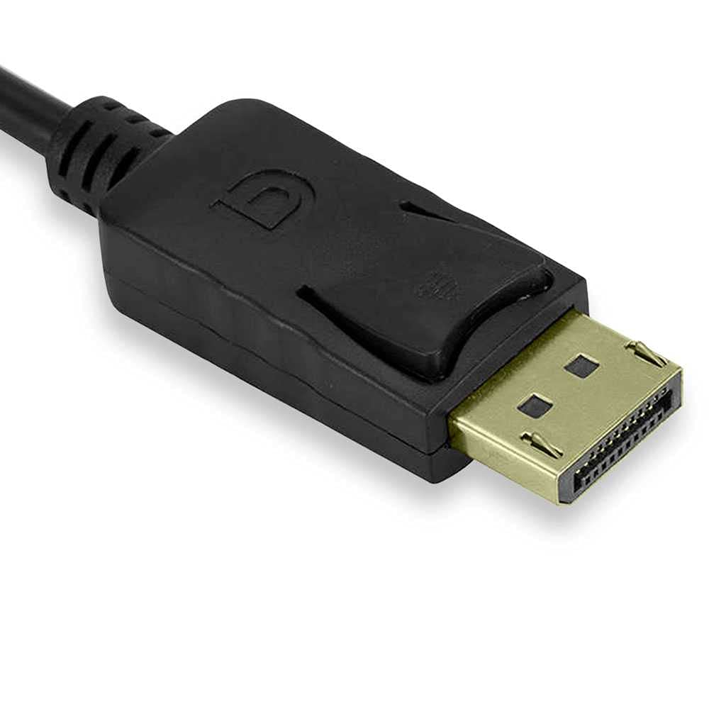 Cavo OcioDual Displayport DP A HDTV 1,8 M Nero Risoluzione 4K Maschio Per Monitor Proiettore