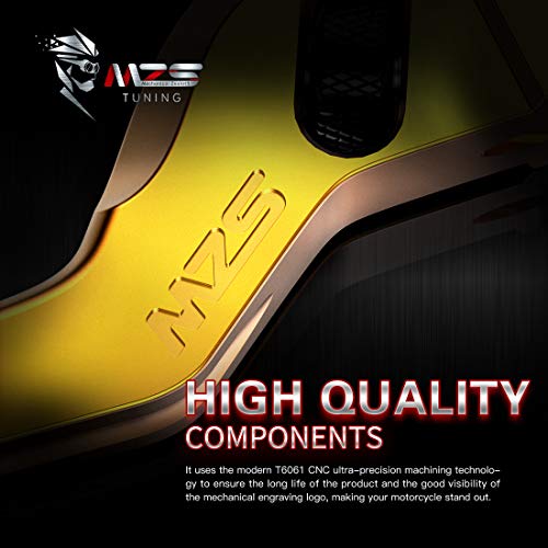 Mzs Gold Motorcycle Brake Clutch Levers Wheel Roller Adjustable Short Cnc Compatible With Mt07 Mt-07 Fz07 Fz-07 Mt09 Mt-09 Fz09 Fz-09 Fj09 Fj-09 Fz1 Fz6 Fazer Fz6R Fz8 Xj6 Diversion Xsr 700 900 Abs #TOP3