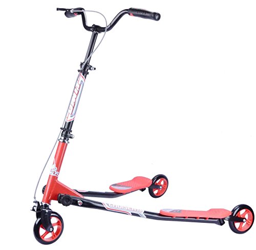 Umit Cruiser 3 Patinete 3 Ruedas, Niños, Negro/Rojo, M