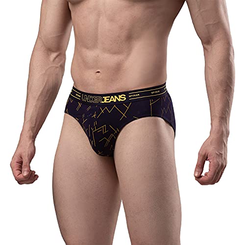 Image of Underjeans Men Cotton Blend Brief - Pack of 2