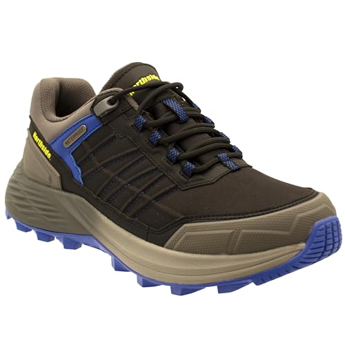 Northside Men's Eaglewood Waterproof Lightweight Hiking Shoe - Sturdy Ripstop Nylon, Cushioned Insole, Zonal Reinforcement Support, High Traction Outsole - Comfort & Lasting Durability Black/Royal