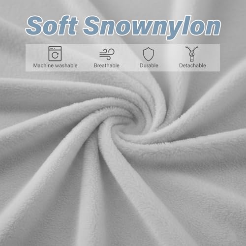 Image of Tiita Convertible Folding Sofa Bed Single Size for Adults with Pillow, Plush Fabric Floor Mattress Couch Bed, Washable Cover & Side Pocket, Guest Room, Dorm, Apartment, Living Room, White Gray