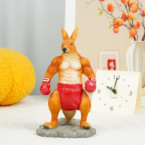 Figura de Canguro de Resina para Decoración de Hogar