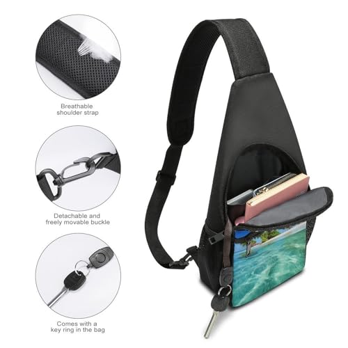 Mochila tipo bandolera deportiva para senderismo y uso casual miniatura 4