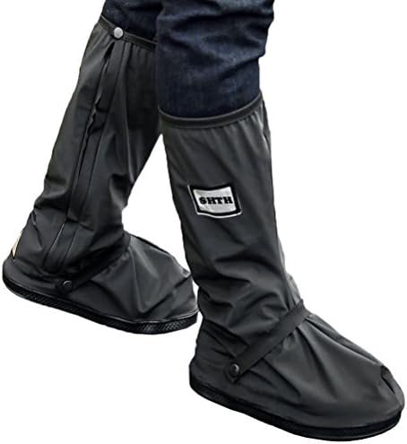 USHTH Black Waterproof Rain Boot Shoe Cover