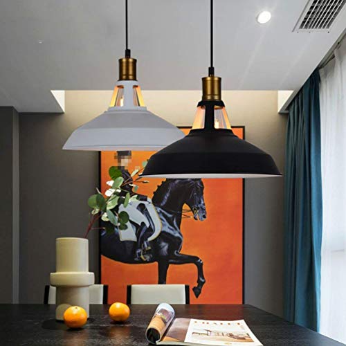 Lustre en fer de style industriel pour éclairage ciblé de table, suspension rétro E27 - 2