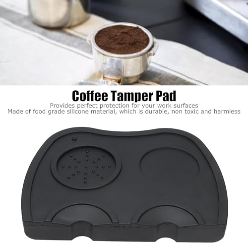Image of THE BEAN CO Coffee Tamper Mat (Large) | 21 * 15 cm | Espresso Tamper Mat, Silicone Tamping Pad for Barista Tool Home Kitchen Bar Coffee Shop, Non-Slip Coffee Mat | Coffee Maker Accessories