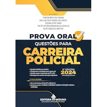 Capa do livro Prova Oral - Questões para Carreira Policial 2ª edição