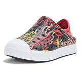 SKECHERS Kids Boys Guzman Steps EVA Sneaker, Black/Red, 8 Toddler