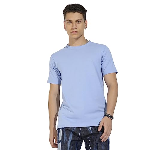 Image of CAHOOT Men's Basic Regular Fit T-Shirt for Casual Wear | Crewneck | Short Sleeve | Pull On Closure | Cotton T-Shirt Crafted with Comfort Fit for Everyday Wear