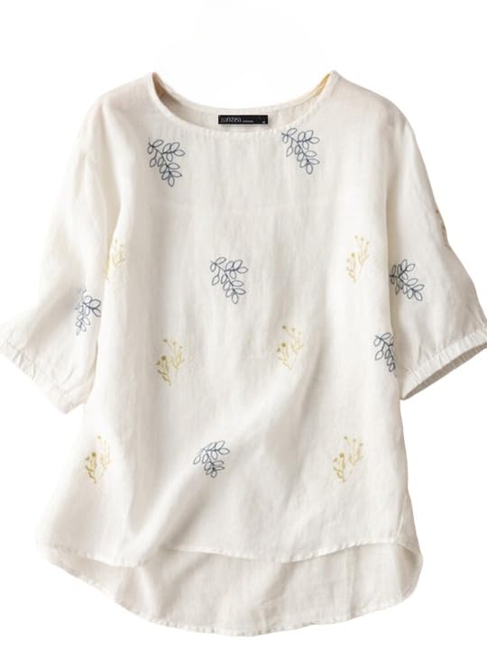 Boho Chic Women’s Floral Embroidery Summer Top | Casual O Neck Short Sleeve Cotton Shirt | Retro Loose Tunic for Ladies Boho Chic Women’s Floral Embroidery Summer Top | Casual O Neck Short Sleeve Cotton Shirt | Retro Loose Tunic for Ladies