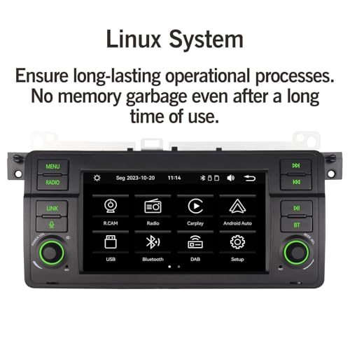 Radio para BMW E46 Serie 3 1999-2005 Carplay Android Auto miniatura 6