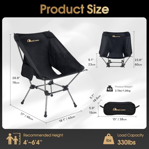 MOON LENCE Portable Camping Chair Plus CH21P Oversized Chair の商品画像 6