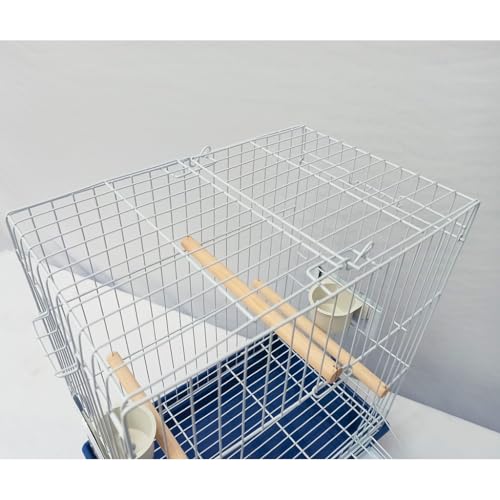 Gaiola para Aves Mansas Calopsita com Teto Aberto com Poleiros