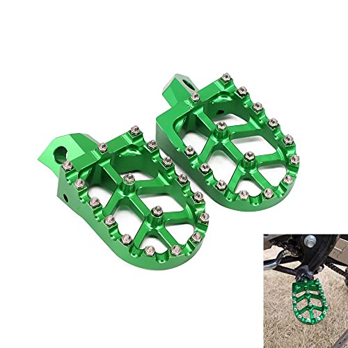 AnXin Footpegs Footrest Foot Pegs for KDX200 1995-2005 KDX200R 1997-2001 KDX220R 2002-2005 KDX250 1991-1994 KX125 KX250 1988-1996 KX500 1988-2004 Motorcycle