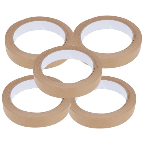 VILLCASE 5 Piezas De De Papel Kraft De Papel Autoadhesiva De Papel De Embalaje Sello Impermeable Kraft Adhesiva A Granel De Papel Escrito Adhesiva