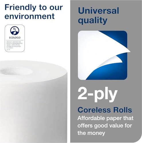 Tork Coreless High-Capacity Toilet Paper Roll T7, 36 x 1100 sheets, 472882 - image 3