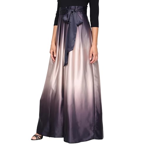 Image of S.L. Fashions Women's 3 /4 Sleeve Long Satin Mother of the Bride Dress with Pockets, Formal Party Gown