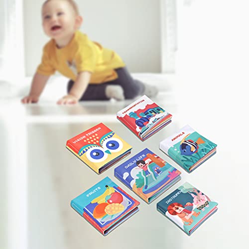 NC Zachte babyboeken Doek boekenset, baby's eerste zachte gekreukte boeken Vroeg leren Educatief speelgoed voor baby's… - Image 5