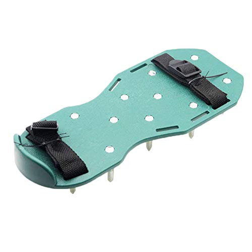CutogainGarden loose shoes, sandals, loose soil, 1 Pair Lawn Aerating Shoes Sandals with Spikes Grass Aerator Heavy Duty for Garden.