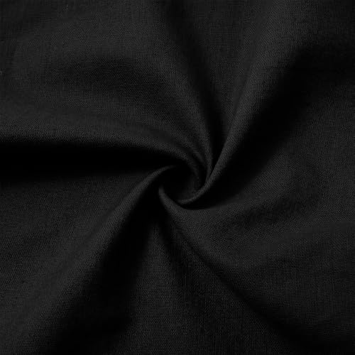 Lastesso Summer Pants for Women Baggy Basic Solid Cotton Summer Lounge Slacks Travel Beach Loose Comfy Trousers with Pockets4