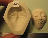 #0043 - FG Silicone Press Mold of a Doll Face Cab (Male or Female Character) - Handmade